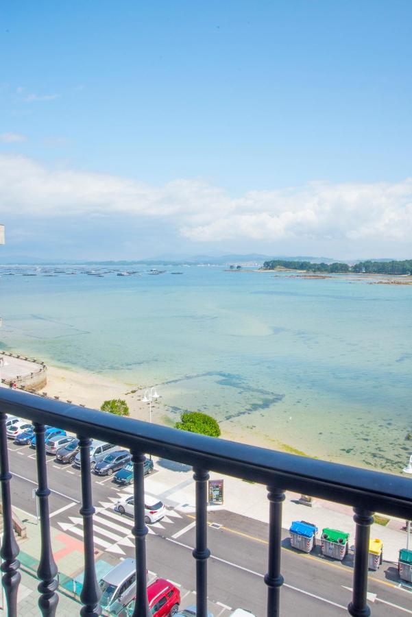 Ferienwohnung O Grove Centro Con Vistas A La Toja Parking Exterior foto